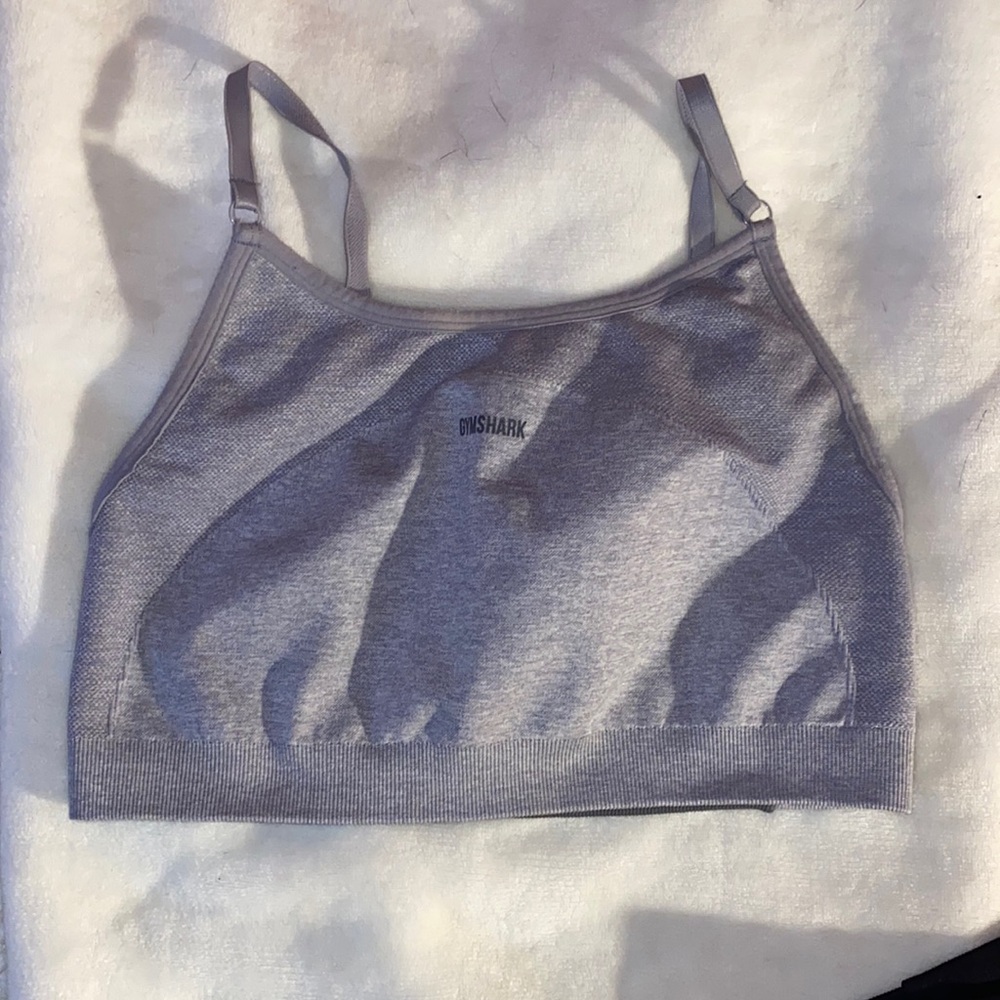 Gymshark Flex Strappy Sports Bra|light grey|size medium